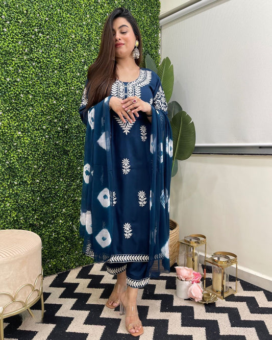 NEW LAUNCHING TOP PANT WITH DUPATTA SET