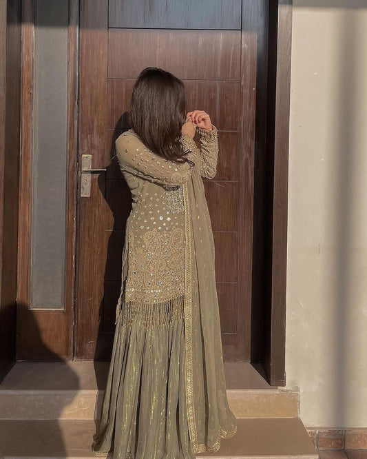 STITCHED DESIGNER WEAR SUIT