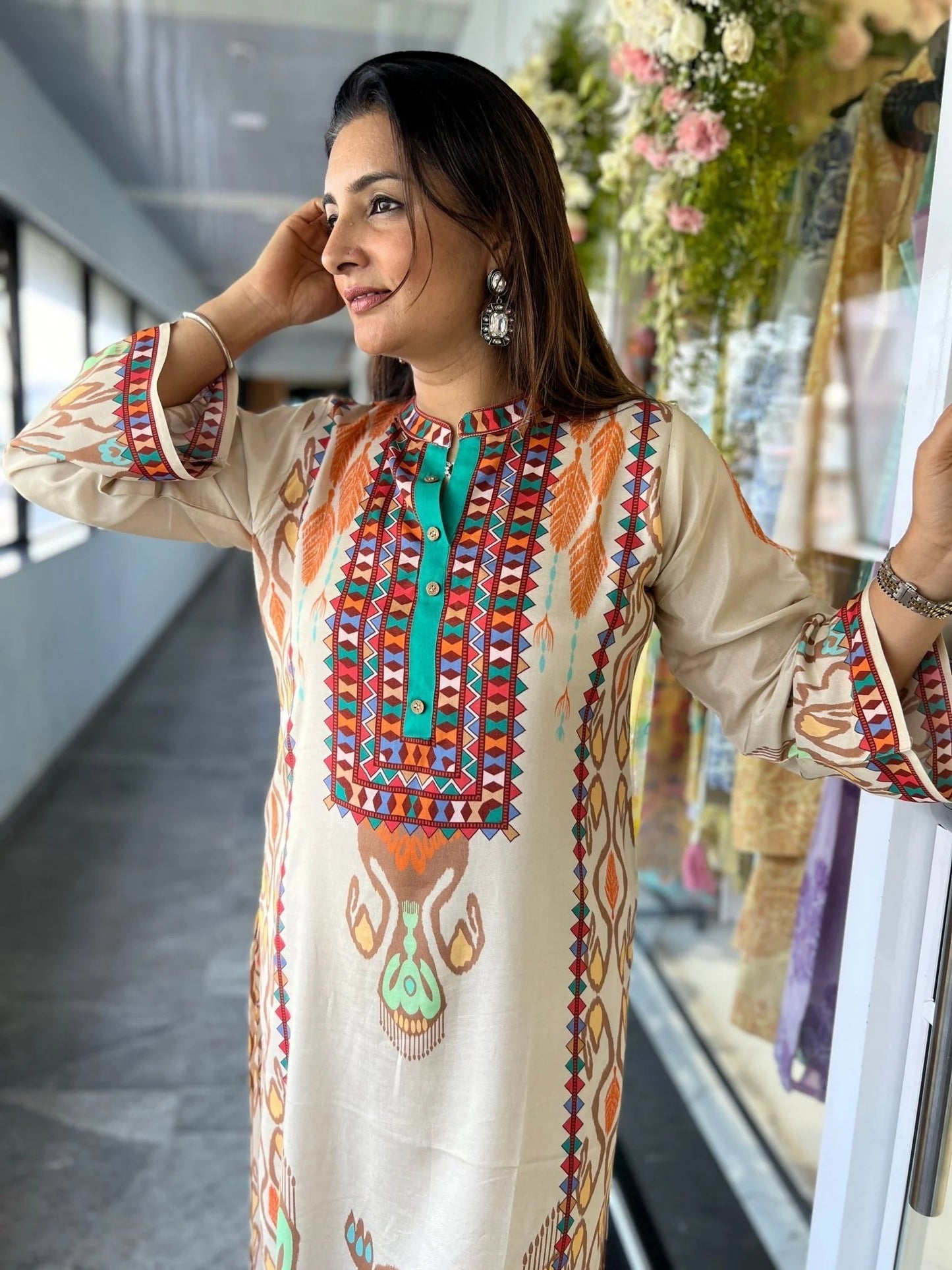 Autumn Haze Summer Modern Patola Palazzo Set