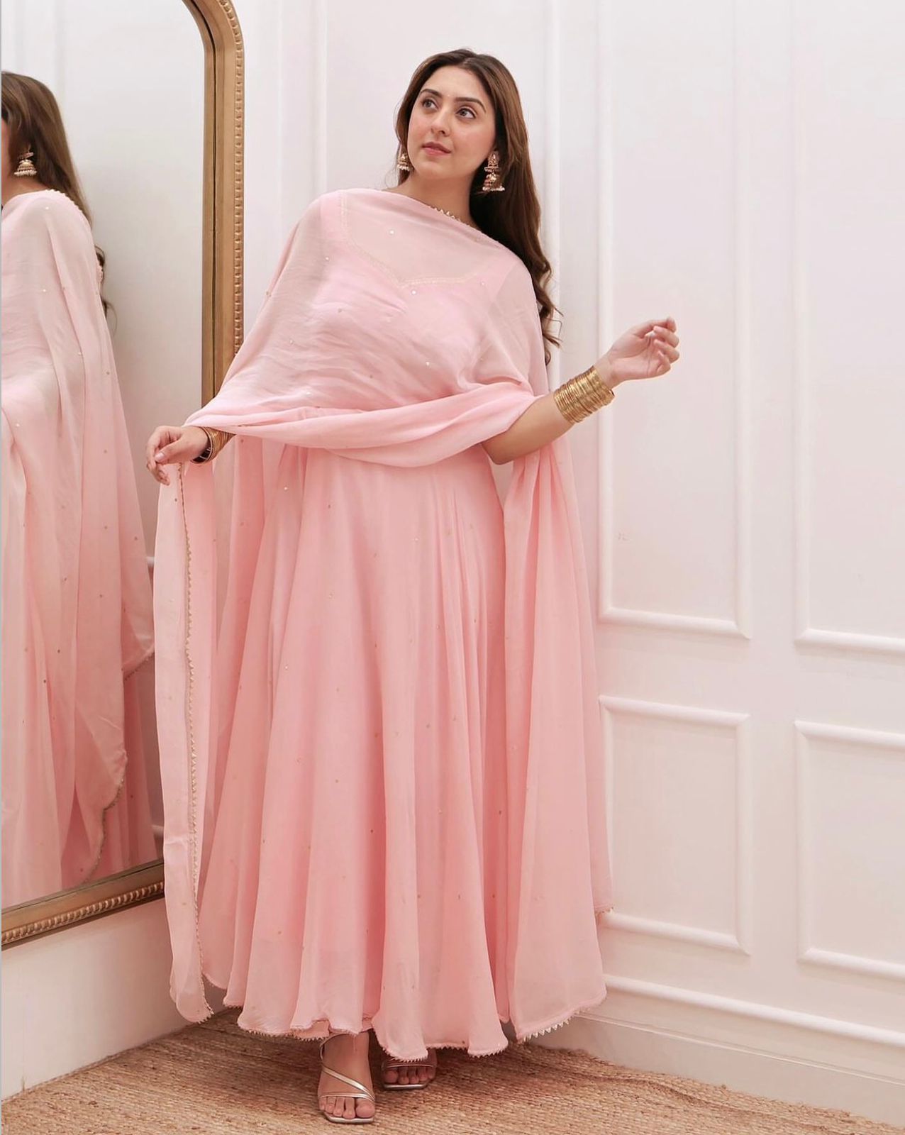 NEW LAUNCHING GEORGETTE GOWN WITH DUPATTA SET