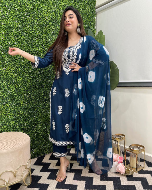 NEW LAUNCHING TOP PANT WITH DUPATTA SET