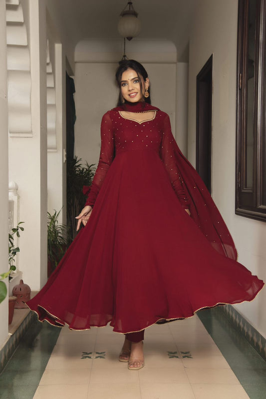 NEW BEAUTIFUL GOWN WITH DUPATTA SET