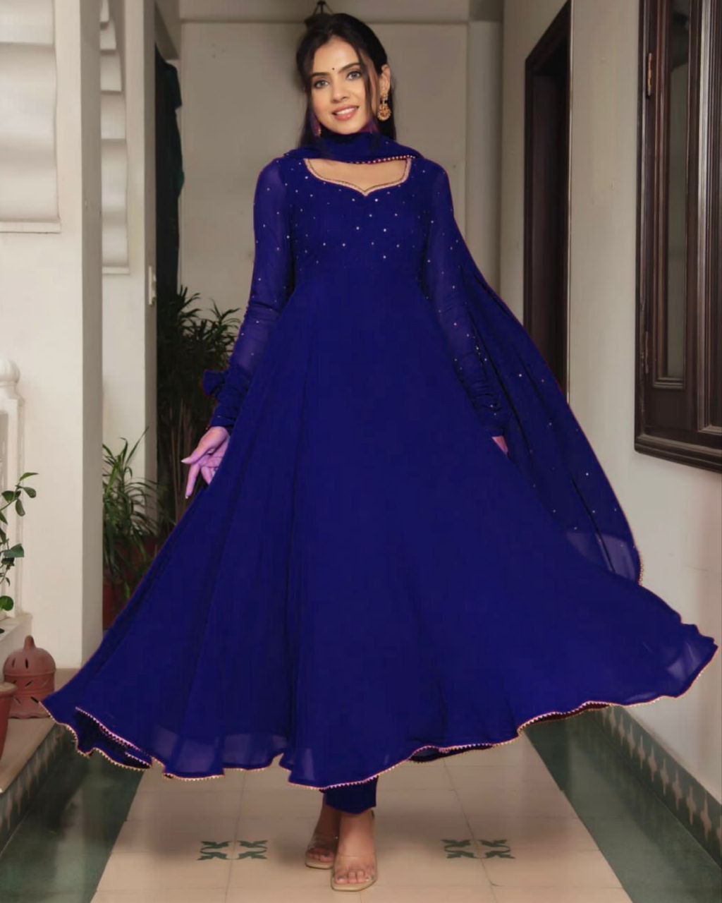 NEW BEAUTIFUL GOWN WITH DUPATTA SET