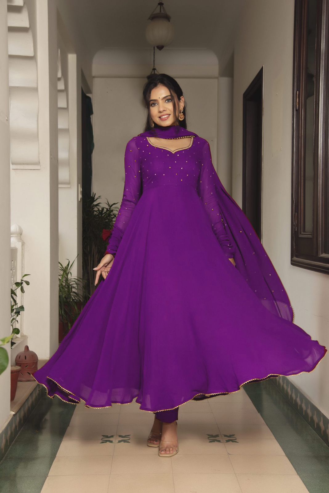 NEW BEAUTIFUL GOWN WITH DUPATTA SET