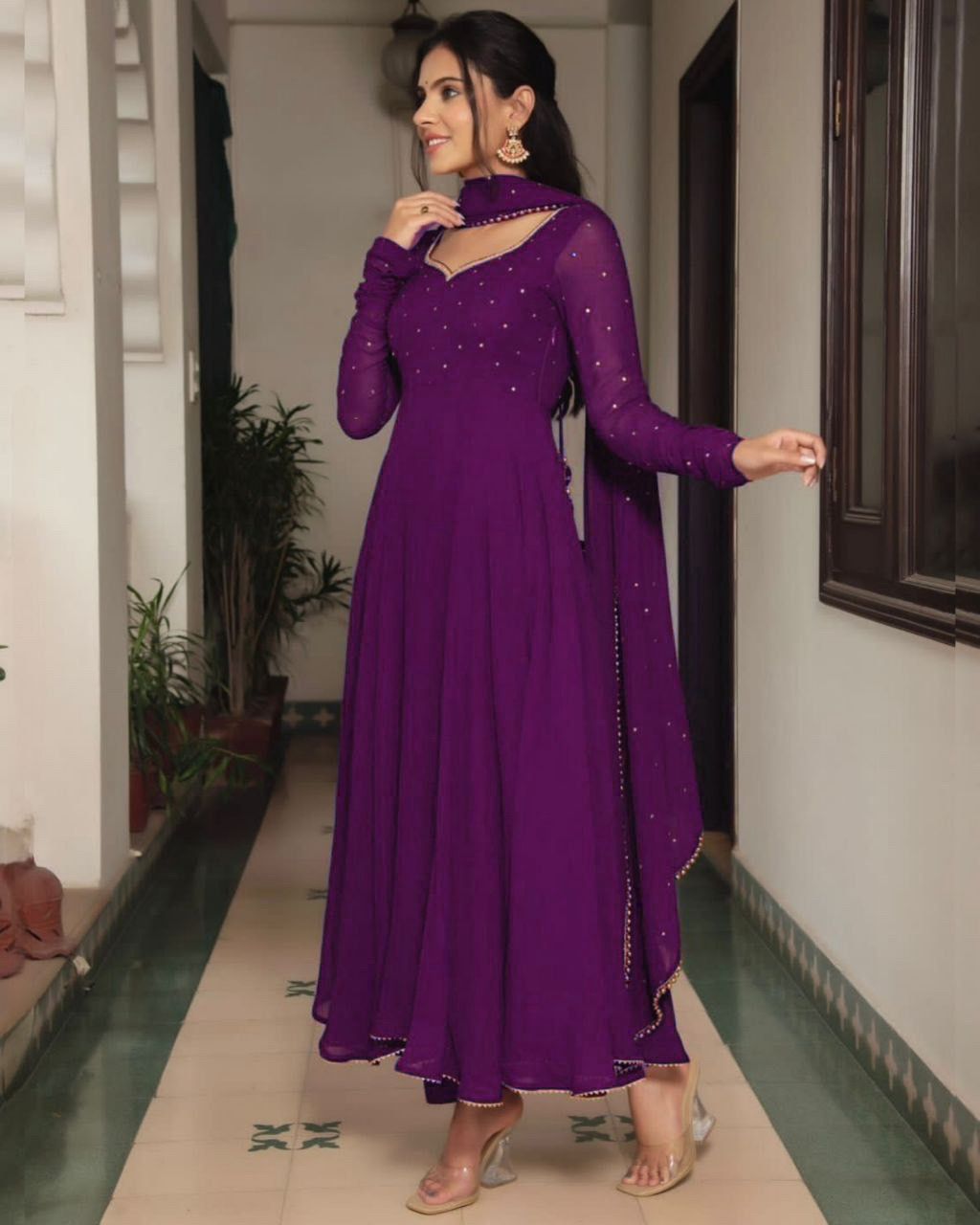 NEW BEAUTIFUL GOWN WITH DUPATTA SET